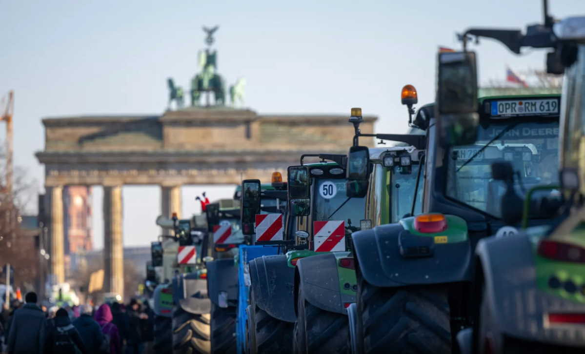 La protesta dei contadini tedeschi